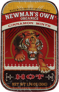 3 PACK of Newmans Own Organics Mints Cinnamon -- 1.76 oz