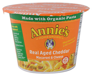 3 PACK of Annies Homegrown Real Aged Cheddar Macaroni & Cheese -- 2.01 oz
