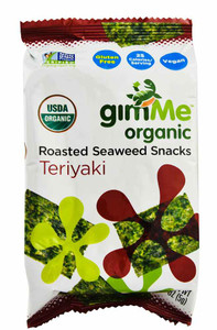 3 PACK of GimMe Organic Premium Roasted Seaweed Snacks Teriyaki -- 0.17 oz