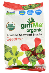 3 PACK of GimMe Organic Toasted Seaweed Snacks Sesame -- 0.17 oz