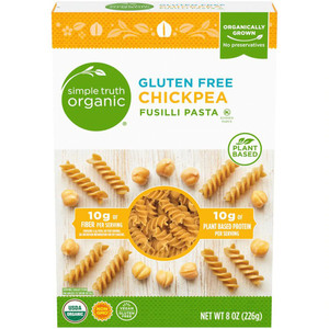 3 PACK OF Simple Truth Organic Gluten Free Chickpea Fusilli Pasta -- 8 oz