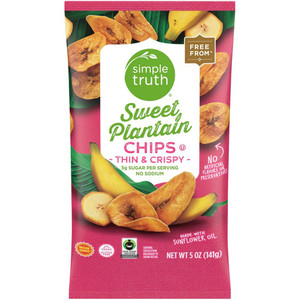 3 PACK OF Simple Truth Sweet Plantain Chips -- 5 oz