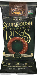3 PACK OF Unique Sourdough Craft Beer Pretzel Rings -- 11 oz