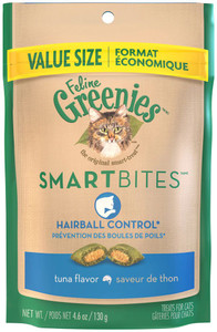 3 PACK OF Greenies Smartbites Hairball Control Tuna -- 4.6 oz