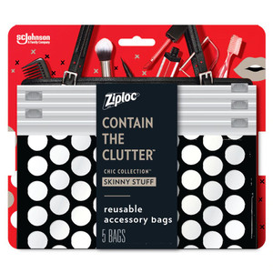 3 PACK OF Ziploc Chic Collection Skinny Stuff -- 5 Bags