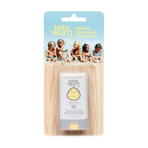 Baby Bum Mineral Sunscreen Face Stick SPF 50 Fragrance Free -- 0.45 oz