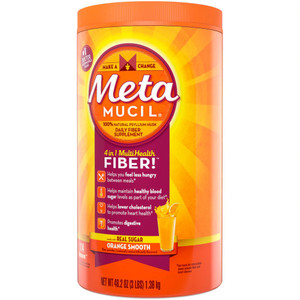 Metamucil Psyllium Fiber Supplement Orange -- 48.2 oz