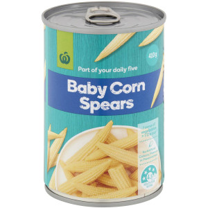 5 PACK of WW Baby Corn Spears  410g can
