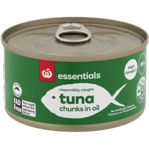 5 PACK of Essentials Tuna In Oil 185g
