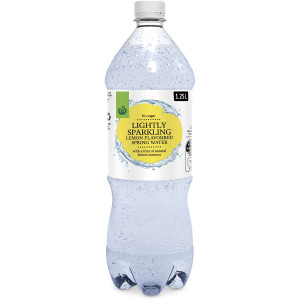 5 PACK of WW Lightly Sparkling Water With Lemon 1.25l