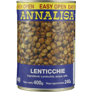 5 PACK of Annalisa Lentils 400g