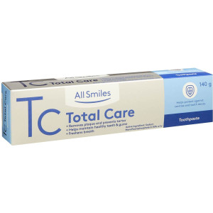 5 PACK of All Smiles Total Care Toothpaste 140g