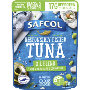 5 PACK of Safcol Tuna Oil Blend  74g