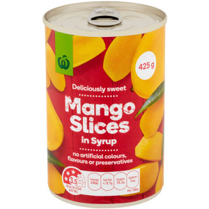 5 PACK of WW Mango Slices In Syrup 425g