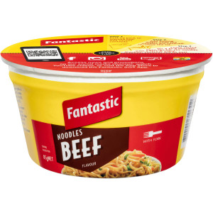 5 PACK of Fantastic Beef Noodle Bowl 85g