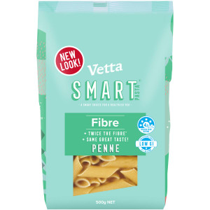 5 PACK of Vetta Smart Fibre Penne Pasta 500g