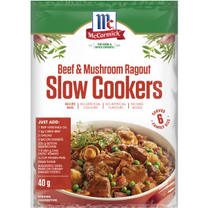 5 PACK of Mccormicks Slow Cookers Beef & Mushroom 40g