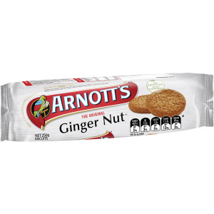 5 PACK of Arnott's Ginger Nut 250g