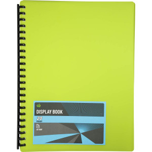 5 PACK of WW Display Book A4 Assorted Colours 20 Pockets