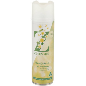 5 PACK of Zenzone Air Freshener Odour Neutraliser Frangipani 150g