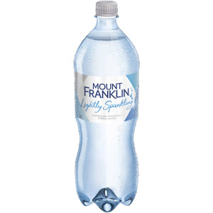 5 PACK of Mount Franklin Lightly Sparkling Water Bottle 1.25l