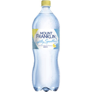 5 PACK of Mount Franklin Lightly Sparkling Lemon 1.25l