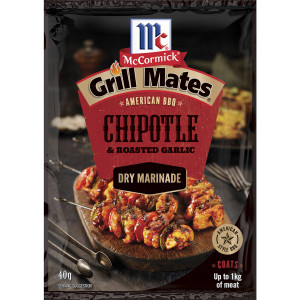 5 PACK of Mccormicks Grill Mates Chipotle & Garlic  40g