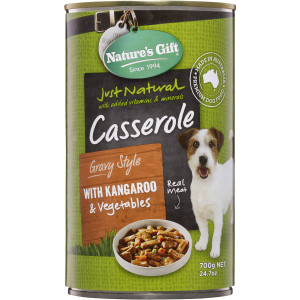 5 PACK of Nature's Gift Casserole Kangaroo & Vegetables 700g