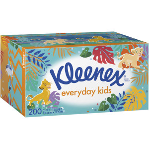 5 PACK of Kleenex Facial Tissue Kids 200 pack