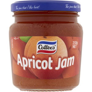5 PACK of Cottee's Apricot Jam 250g