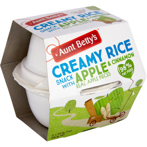 5 PACK of Aunt Betty's Creamy Rice Dessert Apple & Cinnamon 240g