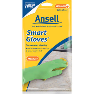 5 PACK of Ansell Smart Medium Gloves Pair