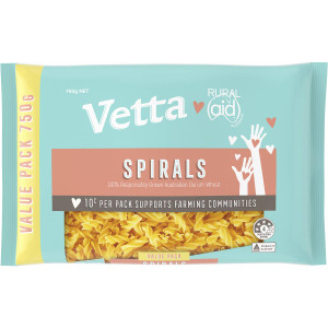 5 PACK of Vetta Rural Aid Spirals Value Pack 750g