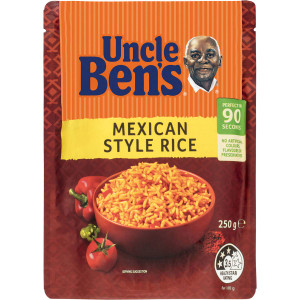 5 PACK of Uncle Ben's Microwave Mexican Style Rice 250g