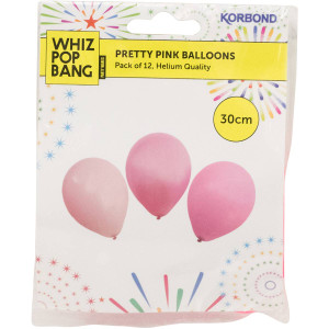 5 PACK of Korbond Pretty Pink Balloons  12 pack