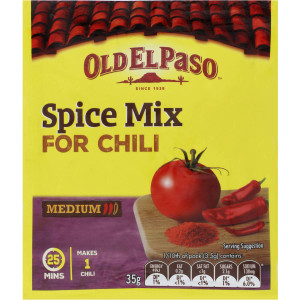 5 PACK of Old El Paso Mexican Chilli Spice Mix 35g