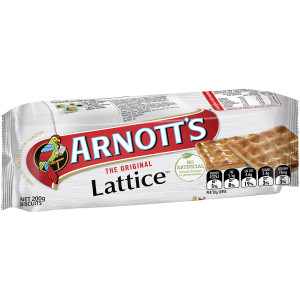 5 PACK of Arnott's Plain Lattice 200g