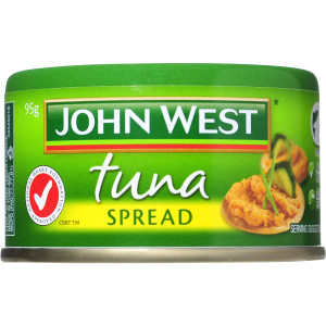 5 PACK of John West Tuna Spread 95g