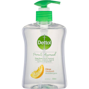 5 PACK of Dettol Parents Approved Citrus Handwash 250ml