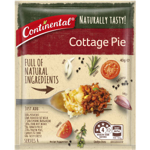 5 PACK of Continental Naturally Tasty Cottage Pie Recipe Base 43g