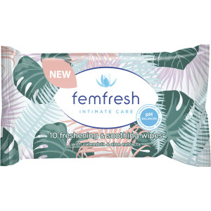 5 PACK of Femfresh Femfresh Pocket Wipes  10 pack