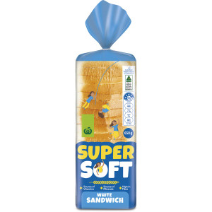 5 PACK of WW Super Soft White Sandwich Loaf 650g