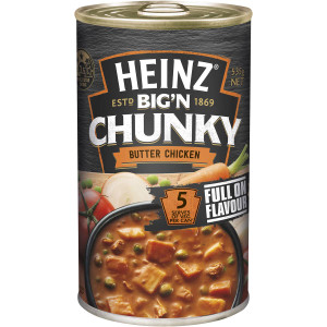 5 PACK of Heinz Big N Chunky Canned Soup Butter Chicken 535g