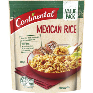 5 PACK of Continental Rice Mexican 180g