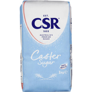 5 PACK of Csr Caster Sugar 1kg