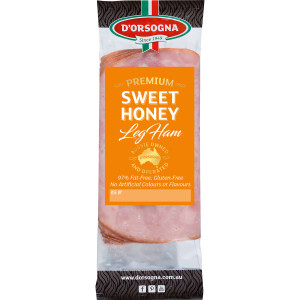 5 PACK of D'orsogna Deli Fresh Ham Honey 100g