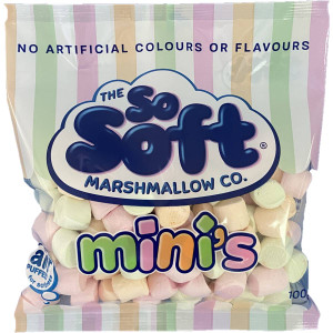 5 PACK of So Soft Mini Marshmallows  100g