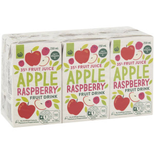 5 PACK of WW Apple Raspberry 35% Fruit Juice 250ml x6 pack