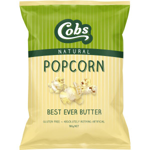 5 PACK of Cobs Popcorn Best Ever Butter Gluten Free 100g