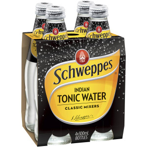 5 PACK of Schweppes Indian Tonic Water 4 x300ml